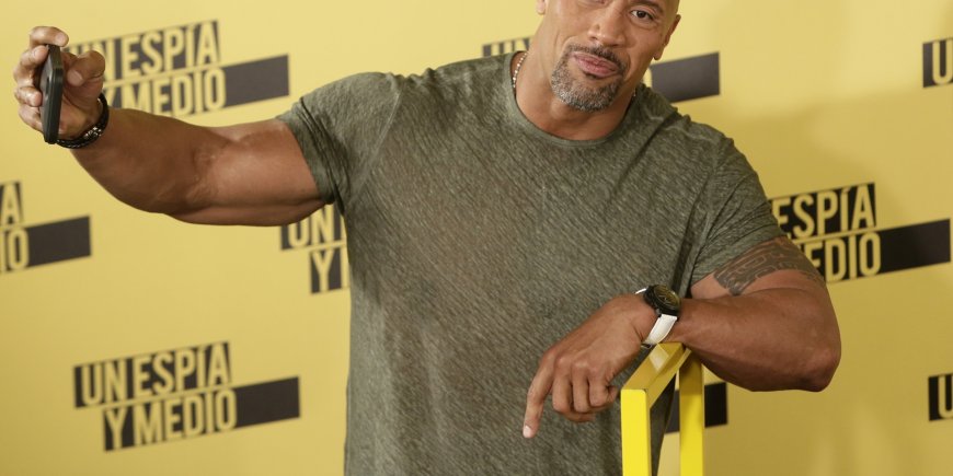 Dwayne Johnson lors du photocall du film