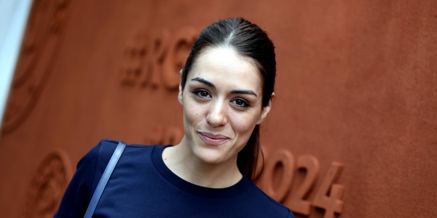 Sofia Essaïdi à Roland Garros à Paris, le 7 juin 2017