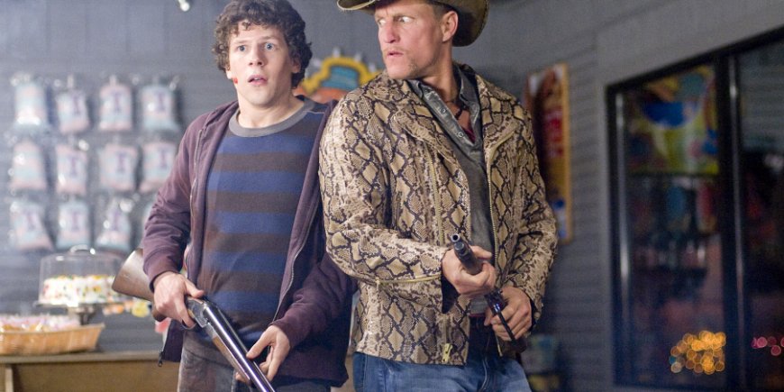 Jesse Eisenberg et Woody Harrelson dans