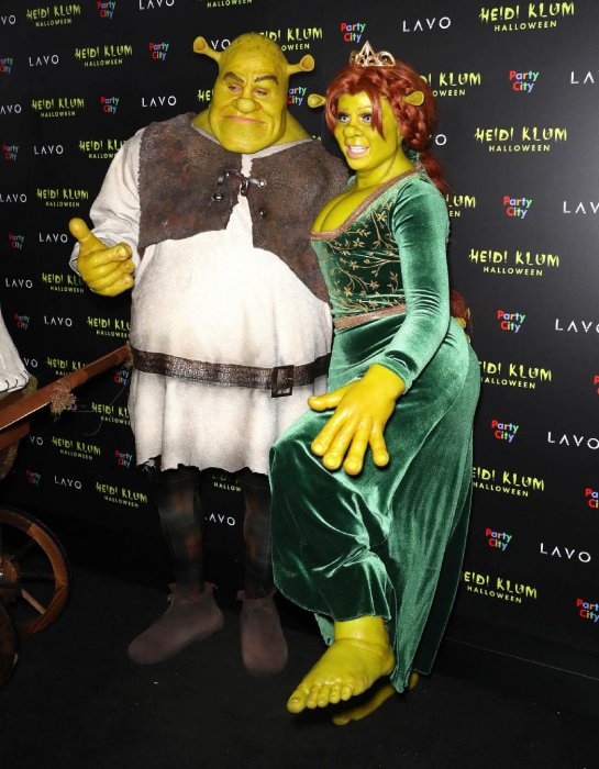 Heidi Klum et Tom Kaulitz époustouflants en Fiona et Shrek Heidi Klum et Tom Kaulitz époustouflants en Fiona et Shrek