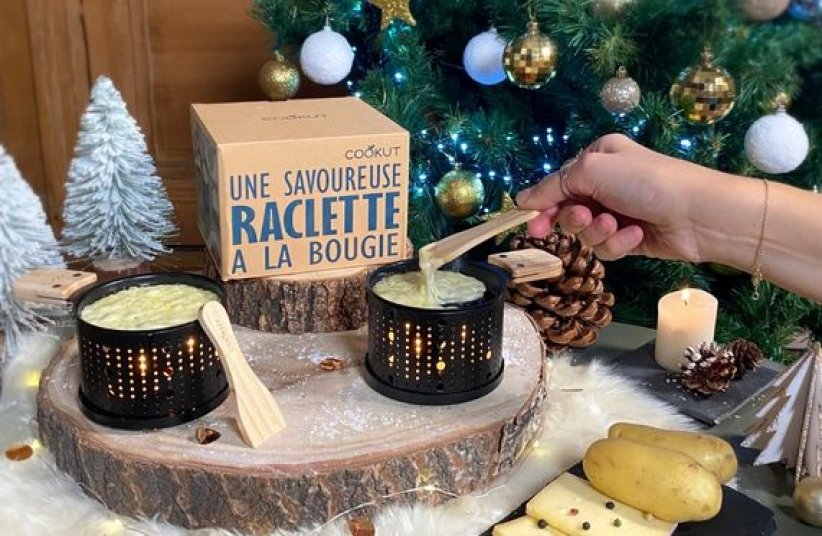 Une appareil à raclette écolo qui fonctionne à la bougie Une appareil à raclette écolo qui fonctionne à la bougie