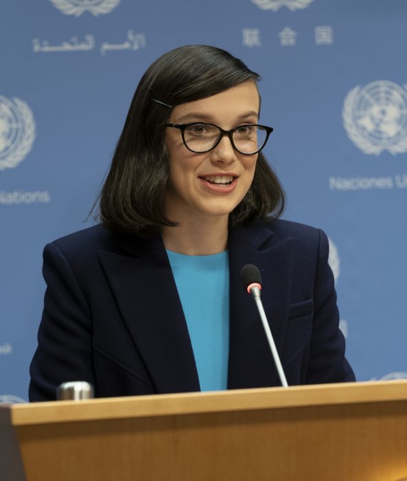 Millie Bobby Brown, plus jeune ambassadrice à l'ONU Millie Bobby Brown, plus jeune ambassadrice à l'ONU