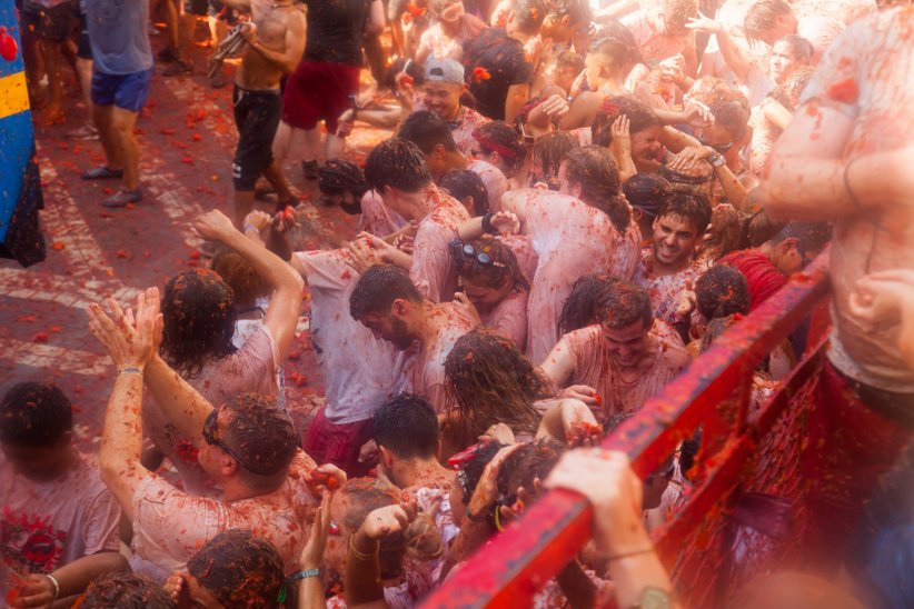 La Tomatina : bataille de tomates géantes La Tomatina : bataille de tomates géantes