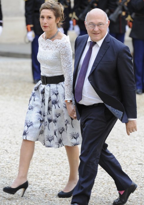 Valérie Scharre et Michel Sapin Valérie Scharre et Michel Sapin