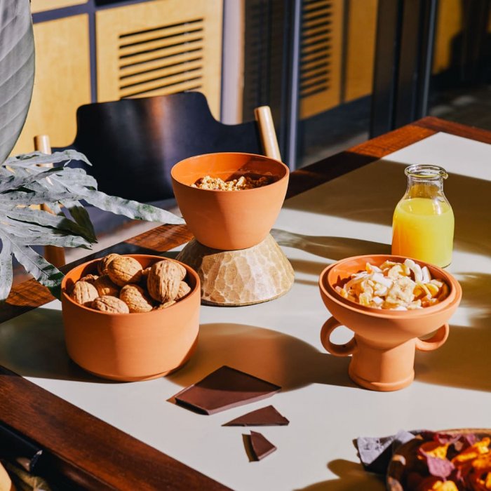 Un set de service apéritif en terre cuite (inspiration Maisons du Monde) Un set de service apéritif en terre cuite (inspiration Maisons du Monde)