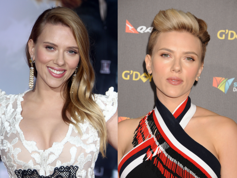 Scarlett Johansson : des cheveux rasés mis en valeur Scarlett Johansson : des cheveux rasés mis en valeur
