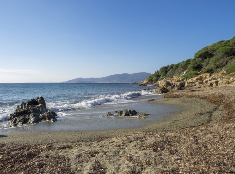 La plage des Brouis à La Croix-Valmer, en France La plage des Brouis à La Croix-Valmer, en France