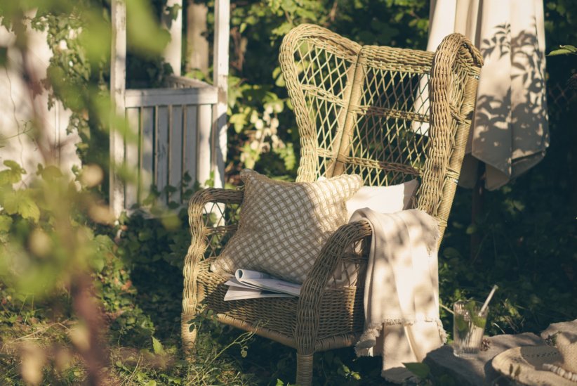 Un fauteuil en rotin Un fauteuil en rotin