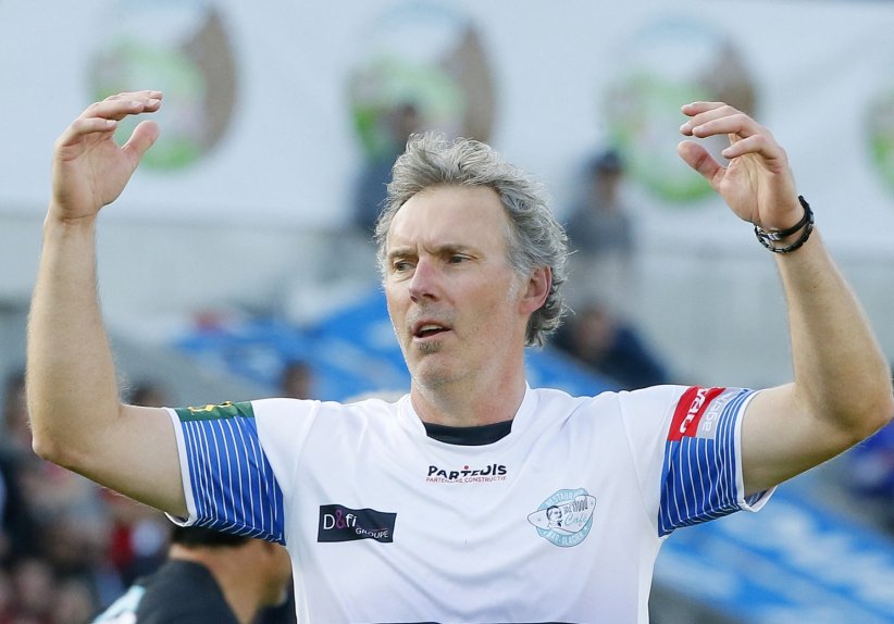Laurent Blanc : son bisou porte-bonheur Laurent Blanc : son bisou porte-bonheur