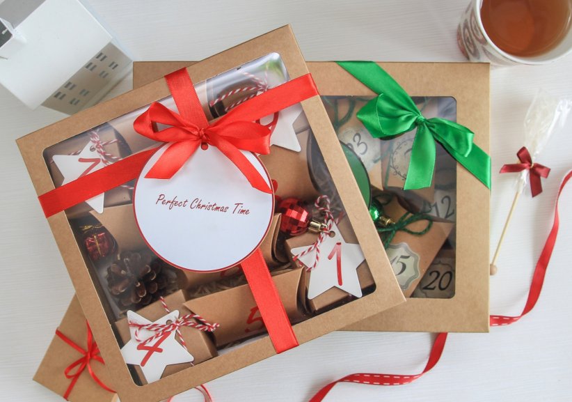 Un calendrier de l'Avent façon boîte de chocolats Un calendrier de l'Avent façon boîte de chocolats