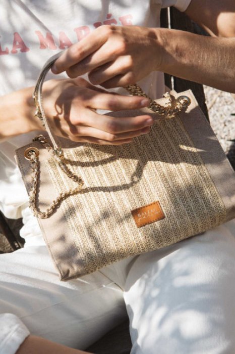 Mini-bandoulière esprit panier Mini-bandoulière esprit panier