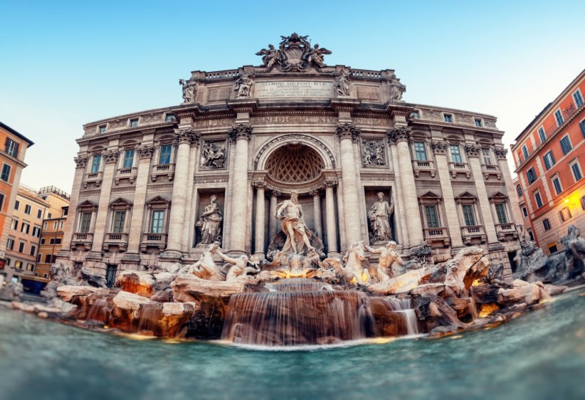 La fontaine de Trévi, à Rome : la plus célèbre La fontaine de Trévi, à Rome : la plus célèbre