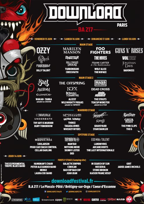 Le Download Festival pour les fans de hard rock Le Download Festival pour les fans de hard rock