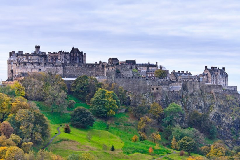 Le Château d'Édimbourg, en Écosse Le Château d'Édimbourg, en Écosse