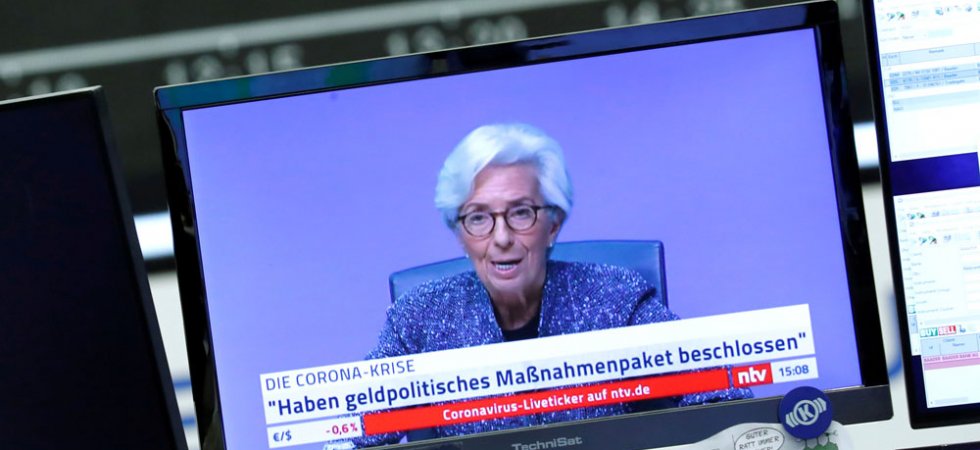 Taux en zone euro: la BCE empêchera un dérapage haussier, assure Ch. Lagarde