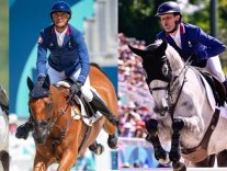 Stéphane Landois, Karim Laghouag et Nicolas Touzaint : médaille d'argent en équitation Stéphane Landois, Karim Laghouag et Nicolas Touzaint : médaille d'argent en équitation