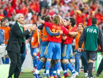 La joie de la Roja devant Domenech La joie de la Roja devant Domenech