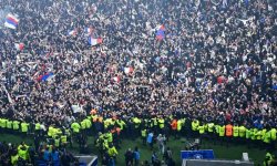 OL - Valenciennes :  Silvestri, membre du staff de VA, a été frappé par un stadier 