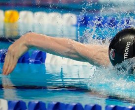Natation : Armstrong bat le record du monde du 50m dos