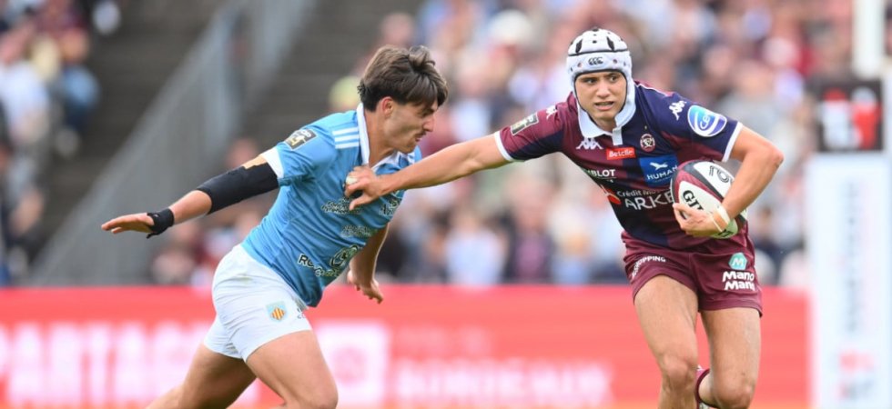 Bordeaux-Bègles : Bielle-Biarrey à l'entraînement, mais avec un bandage