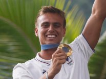 Kauli Vaast : médaille d'or en surf Kauli Vaast : médaille d'or en surf