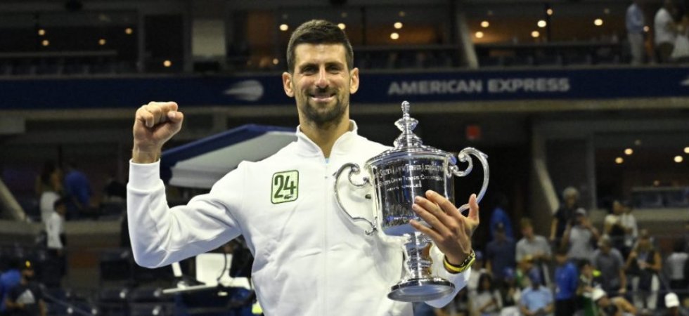 US Open (H) : Djokovic surclasse Medvedev et égale le record de 24 titres en Grand Chelem