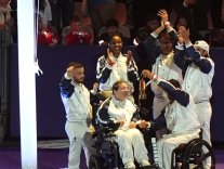 La flamme paralympique éteinte au Stade de France La flamme paralympique éteinte au Stade de France