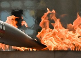 La flamme olympique en Dordogne