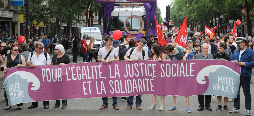 Des "marées populaires" dans toute la France pour s'opposer à Emmanuel Macron