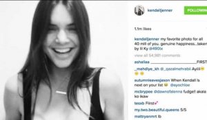 Kendall Jenner montre un sein pour célébrer ses 40 millions de followers sur Instagram