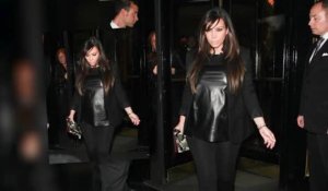 Kim Kardashian s'habille de cuir pour un concert de Beyonce