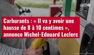 VIDÉO. Carburants : « Il va y avoir une hausse de 8 à 10 centimes », annonce Michel-Edouard Leclerc