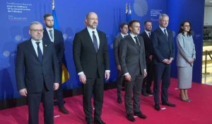 Aide à l'Ukraine: Bruno Le Maire accueille Emmanuel Macron et Denys Chmyhal à Bercy