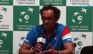 Coupe Davis 2017 - FRA-GBR - Yannick Noah : "Djokovic présent ou non ? J'en ai rien à foutre""