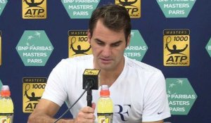 ATP - BNPPM - Roger Federer : "Je suis content d'être à Bercy, j'ai bien récupéré de Bâle"