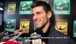 BNPPM - Paris-Bercy 2014 - Novak Djokovic : "Mon fils est très occupé"