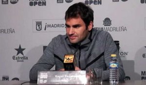 ATP - Mutua Madrid Open 2016 - Roger Federer : "J'espère être à 100% à Roland-Garros"