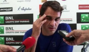 ATP - Rome 2016 - Roger Federer : "J'ai pris un petit risque mais c'était un très bon match pour moi"