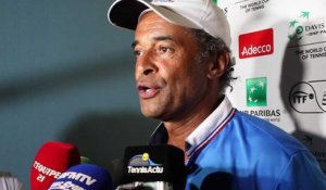 Coupe Davis 2016 Yannick Noah : "Mes gars sont sérieux et boivent de l'eau"