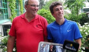 Roland-Garros 2016 - Geoffrey Blancaneaux et son père Michel savourent