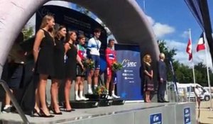 Championnats d'Europe 2016 - Plumelec - La Marseillaise pour Alexys Brunel champion d'Europe du chrono junior