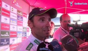 La Vuelta 2014 - Etape 11 - Alejandro Valverde à l'arrivée