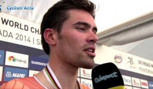 Mondiaux - Ponferrada 2014 : Tom Dumoulin, 3e chrono', médaille de bronze