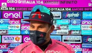 Tour d'Italie 2021 - Filippo Ganna : "It will be hard for me to defend the Maglia Rosa tomorrow"