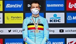 Championnat du Monde 2021 - CLM - Espoirs - Florian Vermeersch has his bronze medal : "I'm very super happy !"
