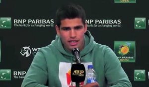 ATP - Indian Wells 2022 - Carlos Alcaraz : "Great to play against my idol, Rafael Nadal"