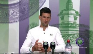 Wimbledon 2021 - Novak Djokovic : "I would like this court to become my second home because it is the most sacred court there is in this sport"