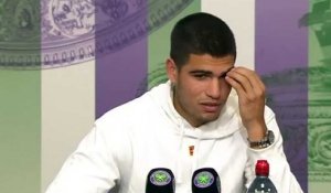 Wimbledon 2022 - Carlos Alcaraz : "It's difficult for me on grass, everything goes faster here at Wimbledon"