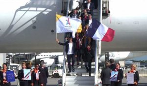 JO-2024: La délégation française de retour après la victoire