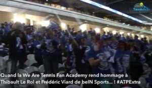Coupe Davis 2017- Quand la We Are Tennis Fan Academy chante à la gloire de Thibault Le Rol et Fred Viard de beIN Sports